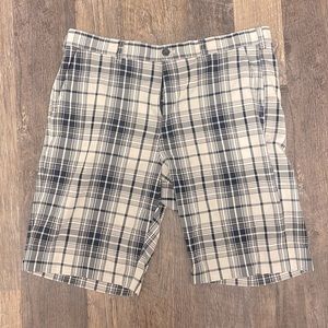 MENS IZOD Classic Blue/grey Striped Golf Shorts